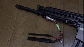 CYMA CM208 M4 S-SYSTEM Light Edition 発射サイクルテスト リポ7.4V