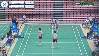 여복 WD U15 64강 | (KOR) Choo SO YEON/Kim DA JEONG vs (TPE) Liao I CHIAO/HUANG EN Lu[2023 밀양 원천요넥스 코리아