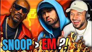 Which VERSE is BETTER?!! | Eminem & Snoop Dogg - From The D 2 The LBC | Reaction