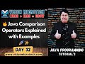 🔥 Java Comparison Operators Explained with Examples 🚀 ✨