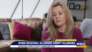 Sneezing and sniffling may not mean allergies