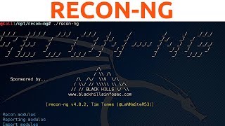 Recon-ng - Complete Scan - Emails, Sub Domains & Hidden Files