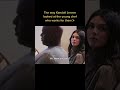 The way kendall jenner looked at the young chef who works for them #kendalljenner #shorts