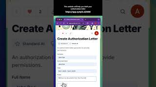 Draft your authorization letter in minutes using this #authorizationletter #tips  #shorts #guide