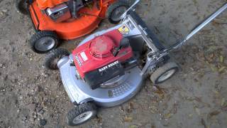 Kubota and Honda Pushmower Comparison