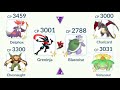 LvL 50 Shiny KALOS STARTERS vs KANTO STARTERS in Pokemon GO.