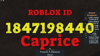 CAPRICE Roblox Song Codes