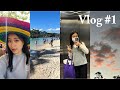 [Vlog #1] Back to School🏫UQ Campus Tour之圖書館能免費借筆電｜Brisbane交通方式介紹｜Southbank Parkland城市中的沙灘｜24小時營業的鬆餅店