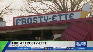Long-time Jackson County ice cream shop damaged after fire breaks out