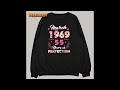 55 Year Old March 1969 Floral 55th Birthday Gifts Women Long Sleeve T-Shirt