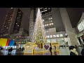 梅田スカイビルのクリスマスツリーを2021クリスマスイブに見に行った。【4k】christmas tree in umeda sky building in christmas eve.