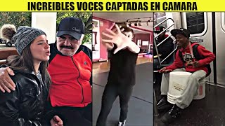 9 INCREIBLES VOCES captadas en camara SIN DARSE CUENTA 😱