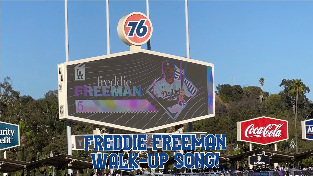 2022 FREDDIE FREEMAN WALK-UP SONG! | 2022 Dodgers Baseball - YouTube