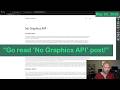 Jonathan Blow on graphics APIs