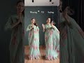 wearing vs styling a organza saree 💙 saree ootd grwm