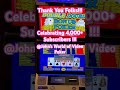 Celebrating 4,000 Subscribers @johnsworldofvideopoker. Thank You!#shorts #lasvegas #casino #slots