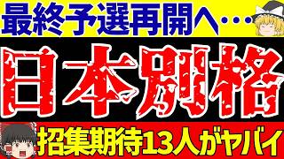 【アジア最終予選】サッカー日本代表の招集期待13人がヤバイ!?【ゆっくりサッカー解説】