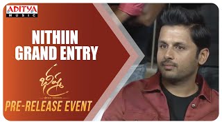 Nithiin Grand Entry @ Bheeshma Pre Release Event  | Rashmika| Venky Kudumula | Mahati Swara Sagar