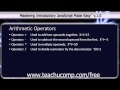 JavaScript Training Tutorial Arithmetic Operators