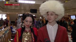 Ukrainian models showcase international ethno-fashions at diplomatic Kyiv catwalk show