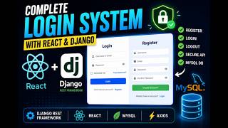 React + Django REST Framework Authentication Tutorial (Login, Register & Logout)