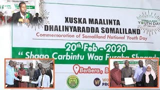 Berbera: Haayada Wadaniga Havoyoco Ayaa Soo Qaban Qaabisay Xuska Maalinta Dhalinyarada Somaliland.