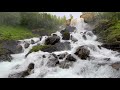 meelva waterfall in gratangen norway