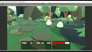 Unity RPG Prototype - Test Kant forest battle