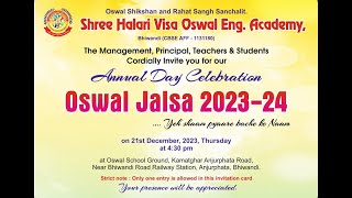 Shree Halari Visa Oswal English Academy CBSE Affiliated