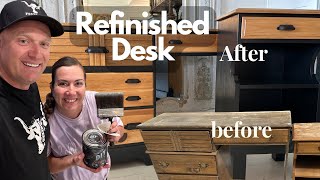 Refinishing an $8 Desk We Thrifted \u0026 Thrift Flips for reselling