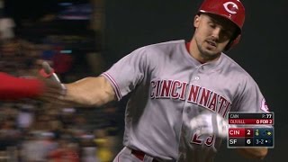 CIN@SF: Duvall drives a two-run homer to left-center