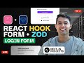 React Hook Form in Login Form - Job Portal App | Zod Front-End Validation | Ep 22