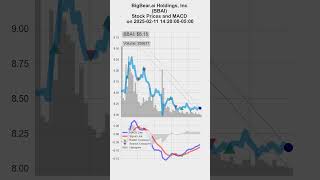 BBAI, BigBear.ai Holdings, Inc., 2025/02/11-12, stock prices and MACD indicators #MACD #BBAI