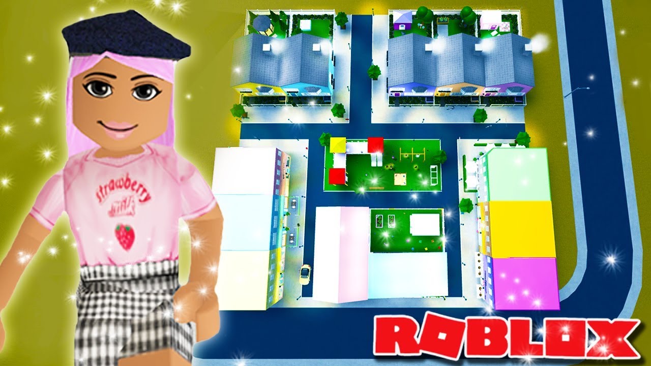 I Made A Town On Bloxburg Roblox Youtube