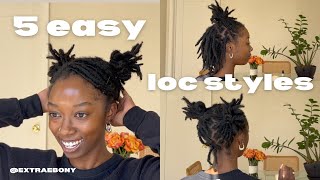 EASY LOC STYLES (BEGINNER FRIENDLY) PT. 2 | SHORT STARTER LOCS