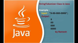JAVA FAQ # 51 || StringTokenizer Class in Java