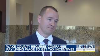 Wake County enforces pay scale for companies to tap into taxpayer money