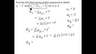 Use Recursion Formulas