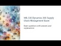 MB-330 Microsoft Dynamics 365 Supply Chain Management Exam Questions and Answers