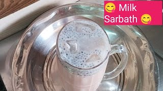 Milk Nannari Sarbath 😋 Milk Sarbath // How To Make Milk Nannari Sarbath in Telugu 👌 Cool Drinks 😋