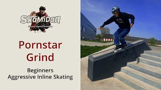 Pornstar Grind on Curbs and Ledges | Trick Clip | Beginner | Aggressive Inline Skating | SkaMiDan