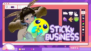 【Sticky Business】のんびりオリジナルステッカー作るよ〜【初見コメ歓迎】