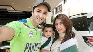 ayeza Khan on 14th august | ayeza khan and danish taimoor celebrated independence day with kids