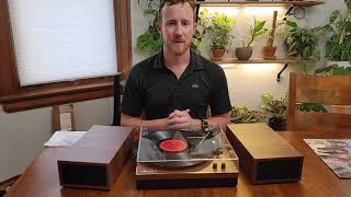 Review of LP\u0026No.1 Bluetooth Vinyl Record Player with External Speakers