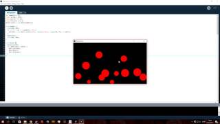 processing 3 programming environment (BALL PHYSICS)