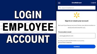 Walmart Employee Login | Walmart Employee Account Sign In Tutorial (2025)