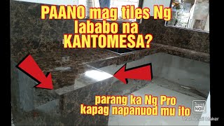 paano mag tiles Ng lababo na KANTOMESA? na parang PRO MABILIS at madali lang gawin