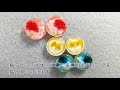 【uvレジン resin】セリアのモールド＆押し花で作る貼るピアス