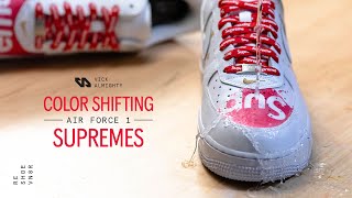 Supreme Air Force 1 Custom With Color Changing Paint