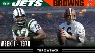The First EVER Monday Night Football Game! (Jets vs. Browns 1970, Week 1)